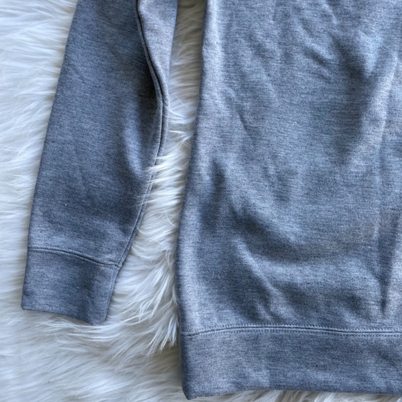 Roxy multicolor knit removable hood gray sweatshirt tunic - Picture 8 of 10